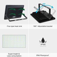 Reflector LED SMD de Alta Potencia, 200W, Super Brillante, IC DOB, Luminaria LED para Exteriores
