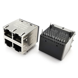 1840977-2 nhiều cổng xếp chồng lên nhau Modular Jack 1000 Base-T PoE + 2x6 RJ45 kết nối 9-1840858-4 - Product Image 6