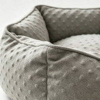 Cama Redonda para Mascotas con Diseño de Burbujas Ultra Suaves, Nido de Felpa, Anti-Ansiedad, Calmante, Agradable al Tacto para Gatos y Perros Pequeños