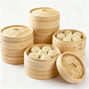 <span class=keywords><strong>Cuiseur</strong></span> <span class=keywords><strong>vapeur</strong></span> en bambou naturel et efficace, ustensiles de cuisine, digesteur alimentaire, artisanat en bambou - Product Image 1