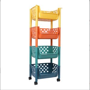 Kệ Đựng Đồ Nhiều Lớp Bằng Nhựa 2/3/4 Kệ Xếp Đồ Di Chuyển Nhiều Tầng Cho Nhà Bếp, Phòng Tắm, Kệ Xe Đẩy - Product Image 2