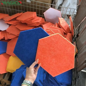 <span class=keywords><strong>Pannelli</strong></span> murali acustici decorativi fai da te in PVC insonorizzati in legno impiallacciatura esagonale esagonale esagonale - Product Image 3