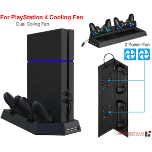Estación de enfriamiento PS4 Soporte vertical 2 Base de carga del controlador para PlayStation 4 - Product Image 5