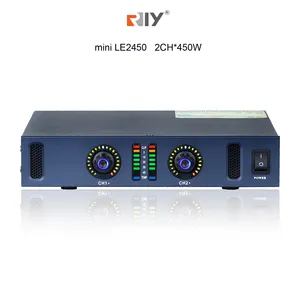 RIY mini-LE2450 الدرجة D الطاقة 1u مضخم رقمي ل الكاريوكي 450W * 2CH