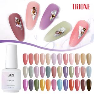 TRIONE Smalto Gel Semitrasparente Effetto Cristallo, Alta Pigmentazione, Non Tossico, Ambra Traslucida, Forniture per Unghie, Ingrosso per Saloni - Product Image 6