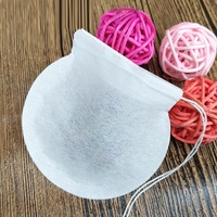 Sachets de thé jetables en papier filtre en pâte de bois, petits et circulaires, diamètre 60 mm, capacité 1-4 grammes