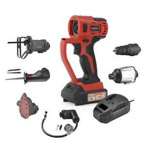 20V Max không dây khoan Combo Kit với nhanh chóng thay đổi kết nối Combo công cụ điện 10-công cụ điện Công cụ Combo kit không dây - Product Image 5