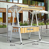 Promotion : Stand de Présentation Pliant de Luxe Personnalisé pour Marché en Ligne, Mobile, Amovible, Installation Facile, Idéal Marchés Nocturnes