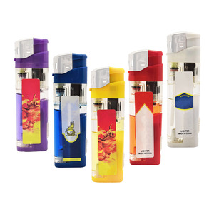 Encendedor Electrónico <span class=keywords><strong>de</strong></span> <span class=keywords><strong>Gas</strong></span> Butano <span class=keywords><strong>de</strong></span> Plástico con Logotipo Personalizado Moderno <span class=keywords><strong>de</strong></span> Fábrica, Encendedor LED Barato - Product Image 4