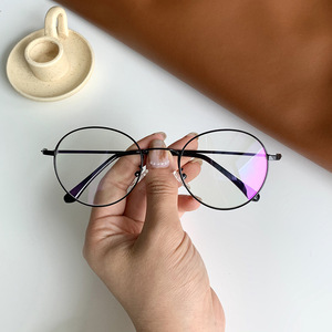 กรอบแว่นตาทรงกลม V1-1930 แบบเต็มกรอบ สำหรับทุกเพศ ป้องกันรังสียูวีและแสงสีฟ้า เลนส์เปลี่ยนได้ เลนส์อะคริลิก ผลิตที่ไถโจว - Product Image 5