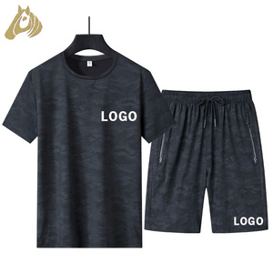 Ensemble de t-shirts pour hommes en matériau de qualité supérieure pour les sports de plein air, Traje <span class=keywords><strong>Manga</strong></span> Corta, streetwear décontracté, ensemble de 2 t-shirts pour hommes - Product Image 1