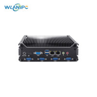 Mini-ordinateurs industriels Wanlan OEM avec logo gratuit, 13e génération, 2 ports LAN, 4-6 ports COM, sans ventilateur, i7 1360P
