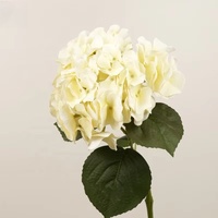 Bunga Hydrangea Gaya Eropa Berkualitas Tinggi, Dilukis Secara Realistis, 65cm, Bunga PU Artifisial, Sentuhan Asli, Dekorasi Rumah, Pernikahan, Hotel