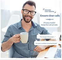 Gafas Inteligentes de Traducción de Audio con Bluetooth, Altavoces de Oído Abierto, Música y Llamadas Manos Libres, Gafas Tecnológicas Ligeras y Portátiles