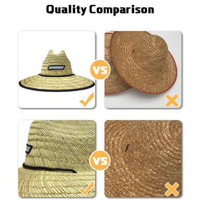 Cappello di Paglia Personalizzato con Logo, Cappelli Estivi Traforati per Bambini, Cappelli da Spiaggia Naturali Stampati - Product Image 3