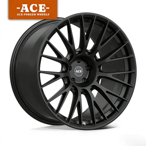 Jantes en alliage d'aluminium forgé personnalisables ACE, noir satiné, pour Chevrolet, Porsche, BMW, <span class=keywords><strong>Audi</strong></span>, Mercedes Benz, Mustang - Product Image 1