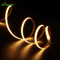 Bande lumineuse LED COB DC 48V IP67, 50M/rouleau, 480 LED, télécommande, blanc chaud, éclairage architectural extérieur pour aménagement paysager