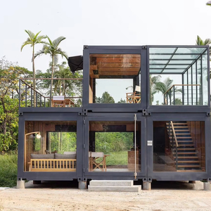 Prefab Modular thép & gỗ đương đại 40ft mở rộng container nhà với nhà bếp nhập hội thảo-2-4 phòng ngủ - Product Image 1