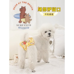 Pet Menstrual Panties For Female Dogs Cotton Breathable Leak Proof Printed Design <b>Small</b> Medium Size - Product Image 4
