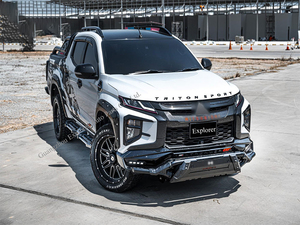 Marchepieds latéraux en acier pour Mitsubishi Triton L200 2019-2023, accessoires de voiture, marchepieds en acier pour Triton - Product Image 4