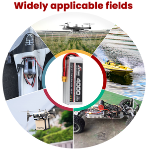 แบตเตอรี่โดรนอันทรงพลัง3S 4000mAh 11.1V สำหรับการเกษตร UAV ใช้แบตเตอรี่ลิเธียมไอออน4000mAh 3S 75C 4000mAh 3S 75C 11.1V L - Product Image 4