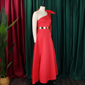 Vestidos de Dama de Honor Elegantes Tipo Vestido de Gala con Tirantes Ajustables, Largos hasta el Suelo, para Invitadas, Estilo <span class=keywords><strong>Imperio</strong></span>, Lisos, de Organza, para Fiesta, Maxi - Product Image 5