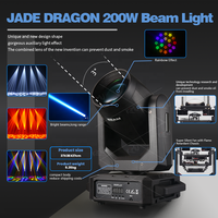Lyre professionnelle 200W Mini Beam Light Rainbow Luces, équipement d'éclairage de scène DJ, projecteur LED Sharpy Moving Head Light