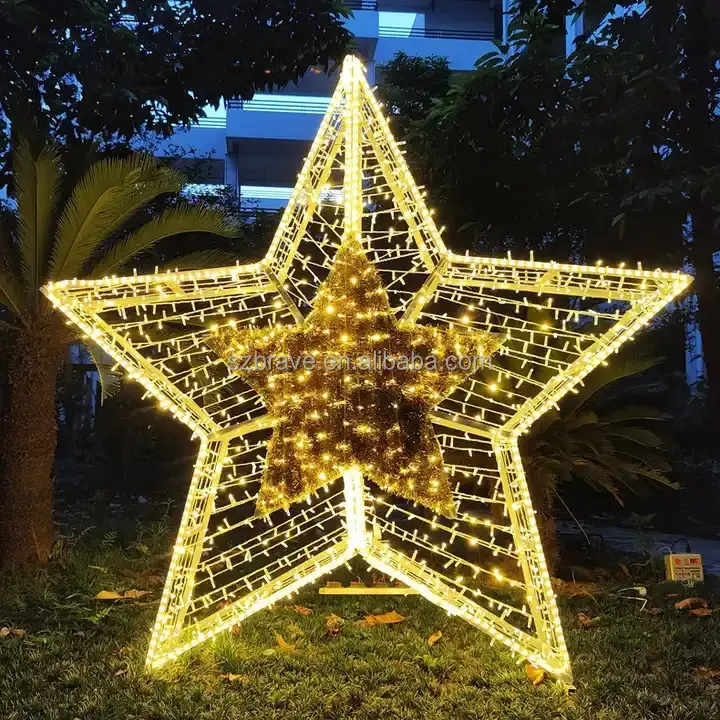 Individuelles PVC-Led Straßen-Landschaftslicht mit Weihnachten und Halloween-Motiv Bogen-Sterne für Einkaufszentrum Gartendekoration