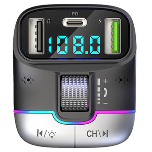 Chargeurs de téléphone intelligents rapides à double USB Transmetteur FM <span class=keywords><strong>bluetooth</strong></span> Lecteur MP3 de voiture - Product Image 3