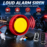 Dispositif antivol électronique pour moto GIORDON, télécommande bidirectionnelle, module d'alarme 105-125 dB avec faisceau de câblage, kit complet 12 V ABS