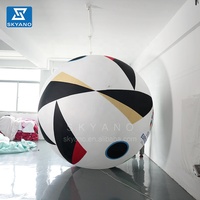 Modèle de football gonflable géant personnalisé pour le Championnat d'Europe de football, décoration publicitaire pour événements sportifs en plein air