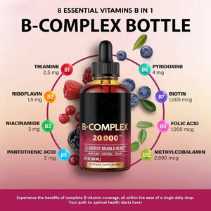 OEM/ODM Private Label liquido sublinguale vitamina B Complex integratore per adulti esclusi i neonati donne in gravidanza-vitamina B3 B6 - Product Image 2