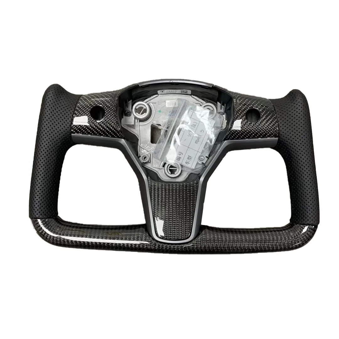 High Quality Super carbon fiber steering wheel 360 degrees steering wheels 2023 yoke steering wheel for tesla model y 2 3 s