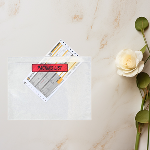 Factory Wholesale PE Adhesive Backed <b>Document</b> <b>Bag</b> High Quality Custom Color Thickness Self Adhesive Packing List Pouch - Product Image 1