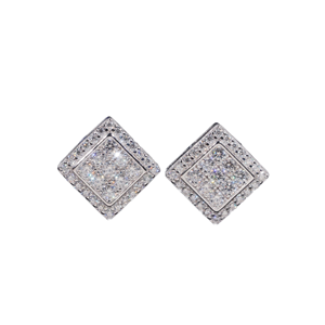 Iced 925 Silver Gold Plated Screw <b>Back</b> Round Brilliant Cut Moissanite Stud <b>Earrings</b> Hip Hop Jewelry Men - Product Image 1