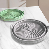 Wie im Fernsehen zu sehen Große Silikon-Luft fritte use Korbform 20cm quadratische Form Heißluft fritte use Wird für Japan Ceramic Air Fryer verwendet