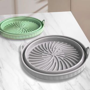 Comme on le voit à la télévision Grand <span class=keywords><strong>moule</strong></span> en silicone pour panier de friteuse à air chaud de forme carrée de 20cm utilisé pour la friteuse à air en céramique du Japon - Product Image 5