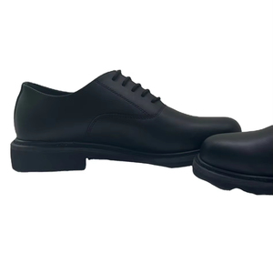 Zapatos de vestir y Oxford de cuero dividido con suela de goma y cierre deslizante de primavera y otoño para hombre personalizado