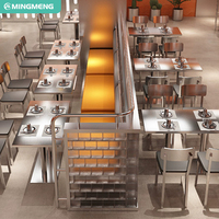 Ensemble de mobilier de restaurant moderne Minisit : Table et chaises en métal pour hôtel, café, bar (vente en gros)