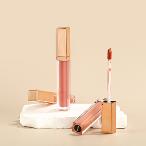 ลิปกลอสแบบหลอดสีทองยาวทำโลโก้ของคุณเอง80เฉดสีลิปสติกของเหลววีแกนเคลือบเครื่องสำอางติดทนนาน - Product Image 2