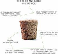 Click Grow Smart Garden Experimental 9-Pack, design moderne, pots numériques pour plantes, écologiques, luxueux, pour une utilisation au sol