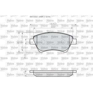 Kit Pastiglie Freno Made in Italy, Freno a Disco Adatto per RENAULT 872930 Pastiglie e Indicatori - Product Image 1