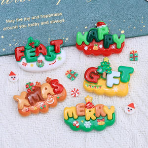 เครื่องประดับคริสต์มาสทำจากเรซินอุปกรณ์เสริมจากเรซิ่นรูปรองเท้ากิ๊บติดโทรศัพท์น่ารักทำจากเรซินสวยงามสำหรับตกแต่ง - Product Image 4