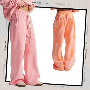 Pantaloni Casual da Uomo David Sports Wear, Lunghezza Media con Zip, Anti-Pilling, Primaverili, 360G, Tinti a Spruzzo, Ricamati, Effetto Acid Wash - Product Image 4