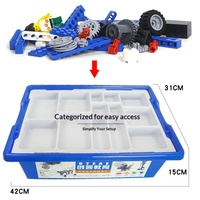 Robot Programable Compatible con Juguetes Educativos de Partículas Pequeñas, Bloques de Construcción Electrónicos al por Mayor, Plástico ABS 9686