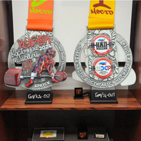 En gros Personnalisé Métal Sports Trophées Médailles Plaque pour Karaté Jiu Jitsu Judo-Carnaval Thème Personnalisé