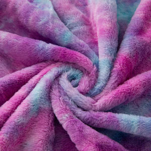 Kunstfell-Stoff 100% Polyester Farbverlauf-Druck Batik China Kleidung Spielzeug Heimtextilien Kissen - Product Image 3