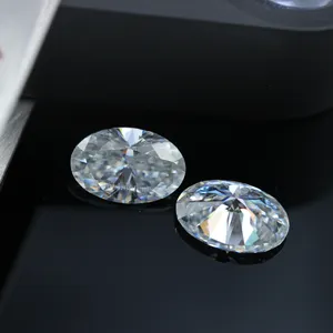 New Style Best Moissanite 2*4mm-7*9mm Normal Oval Cut Shape Loose Moissanite VVS Calrity White Top Quality Gemstone Supplier
