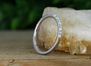 925 Sterling <b>Silver</b> <b>Opal</b> & Moissanite <b>Ring</b> | Handmade Designer Jewelry | Wholesale Suppliers | Custom Available - Product Image 5