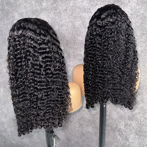 Vente en gros cheveux vierges vietnamiens 13x4 pleine dentelle devant perruques donneur unique hd dentelle frontale perruques de cheveux bouclés birmans - Product Image 1